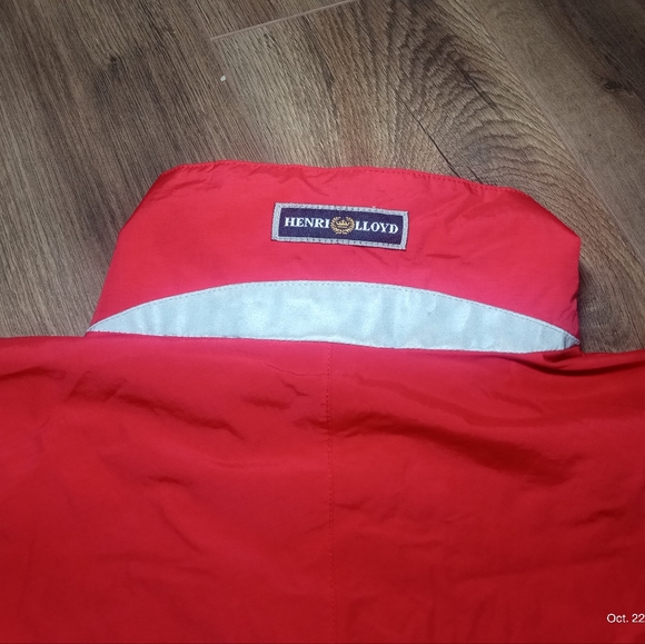 Henry Lloyd Red Fall/Spring Jacket Coat Size Small - Picture 4 of 13
